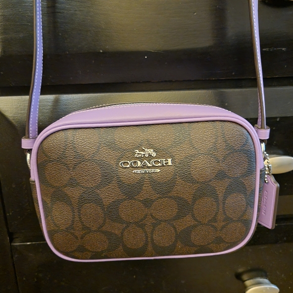 Coach Handbags - Coach Brown and Purple Crossbody Bag